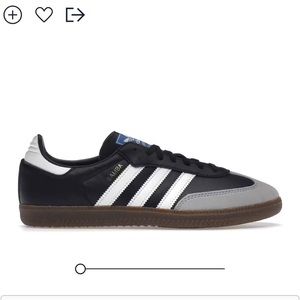 Adidas samba black gum vegan